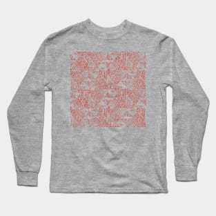 Mosaic Red Long Sleeve T-Shirt